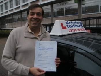 Franco has been fantastic He explains concepts very clearly and has a great attitude He quickly picked up the areas I had to focus on which allowed me to make good progress in a short time frame Thanks to Franco I passed the exam first time I highly recommend him to anyone serious about passing the driving test successfully